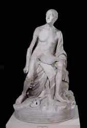 Sittende statue av Voltaire (1694-1778), 1776