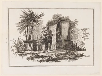 En familie, fra "Ny notatbok med seks ark med forskjellige historiske kinesiske emner"