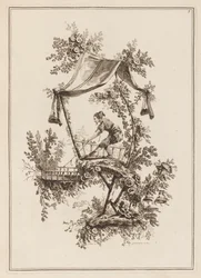 Plate 5, "Suite av tolv fiskere og jegere"