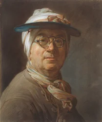 Selvportrett med visir