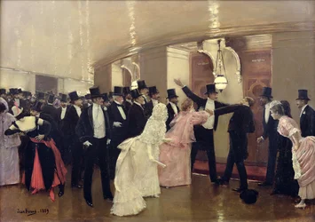Et argument i korridorene til operaen, 1889