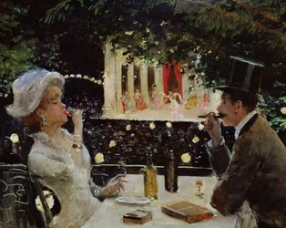 Middag hos ambassadørene, ca. 1880.