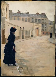 Ventetiden. Rue de Chateaubriand, Paris (maleri på lerret)
