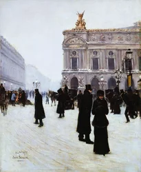 Utenfor operaen, Paris, 1879