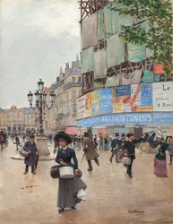 Paris, rue du Havre, ca. 1882 (olje på lerret)