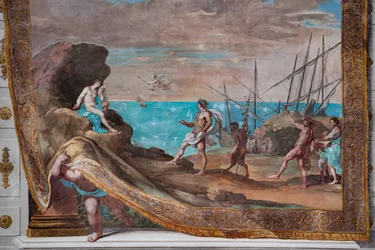 Bacchus når Ariadne, forlatt av Thesevs, på øya Naxos
