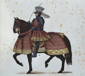 Louis XII på vei inn i Genova, gravert av Gautier etter en illustrasjon i 