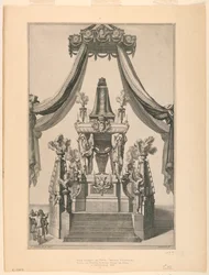 Katafalken til Maria-Theresa av Østerrike, Notre Dame, Paris