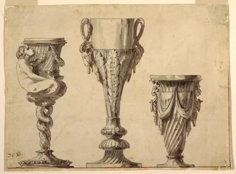 Design for en lysestake, kopp og vase