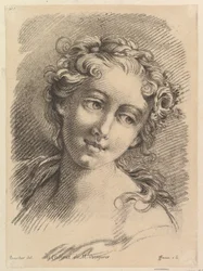 Hodet for en kvinne, 1748-69