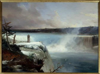 Niagara Falls. Maleri av Jean Charles Remond (1795-1875)