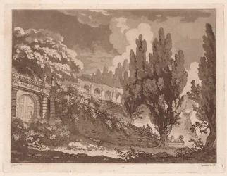 Stairs in an Italian Garden    1311017   no       norwegian Successfully Translated  Original: De Hollandsche Vloot voor Marocco. Paniek in het paleis (title on object) Translat: De Hollandsche Vloot voor Marocco. Paniek in het paleis (title on object) 137