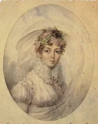 Portrett av prinsesse Zinaida Alexandrovna Volkonskaya 1792-1862