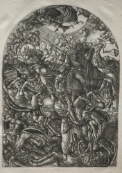 Apokalypsen: St. Johannes ser de fire rytterne, 1546-1556.