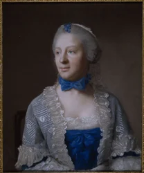 Eva Marie Veigel (pastell på papir)