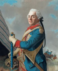 Portrett av Maurice de Saxe 16961750, marskalk av Frankrike, 1748