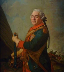 Portrett av Maurice de Saxe 16961750, marskalk av Frankrike, 1700-tallet