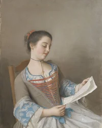 Kunstnerens niese, Marianne Lavergne, kjent som 