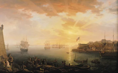 Utsikt over Brest havn, 1796