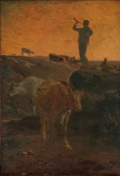 Calling the Cows Home, ca. 1872