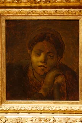 Hyrde hviler på stokken sin, 1872