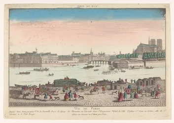 Utsikt over byen Paris sett fra Quai de Miramion Vue de Paris (tittel på objekt)