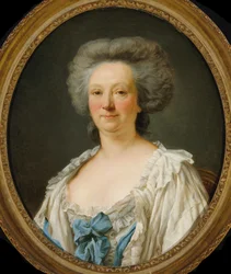 Portrett av Madame Geoffrin 1699-1777, 1787.