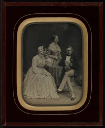 Portrett av Jean Gabriel og Anne-Charlotte-Adélaide Eynard med Madame Charrière
