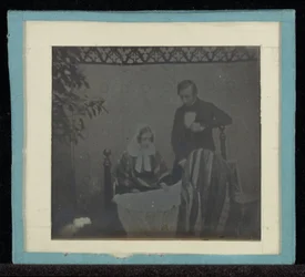 Portrett av M. & Mme. Eynard ved en vugge