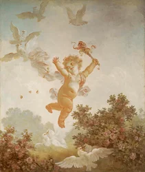 Fragonard - Kjærlighetens fremgang Elsker narren, 1790–91
