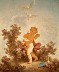 Fragonard - Kjærlighetens fremgang Elsk vaktposten, 1790–91
