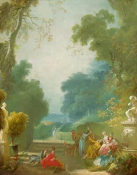 En lek blindebukk, ca. 1775-1780