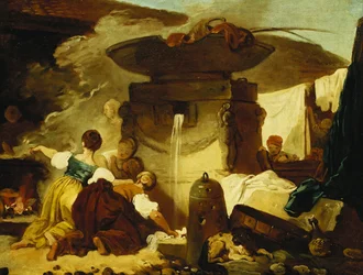 Vaskerier ved fontenen,