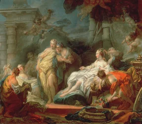 Psyke viser søstrene sine gavene fra Amor, 1753