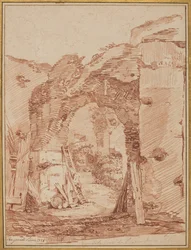 Eremittens domstol i Colosseum, 1758