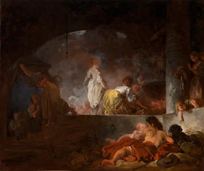 Vaskerijene, ca. 1756–61 (olje på lerret)