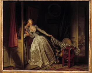 Kysset flyr. Jean Honoré Fragonard (1732-1806), 1788. Mål: 0,45 x 0,55 m. Eremitasjen, St. Petersburg