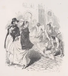 Bare overalt er vannkraner, vannkummer av enhver form, spader og potter i alle størrelser..., 1843.