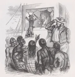 Den svarte personen og dukkene fra Bérangers Samlede verker, 1836.
