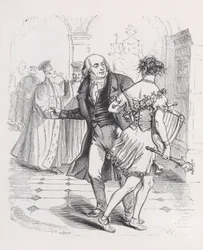 Den flyktende musen fra The Complete Works of Béranger, 1836.