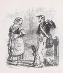 The Hunter and the Milkmaid fra The Complete Works of Béranger, 1836.