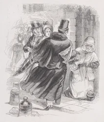 Den fattige kvinnen fra Bérangers komplette verk, 1836.