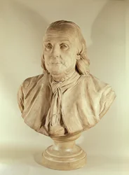Byste av Benjamin Franklin (terrakotta)