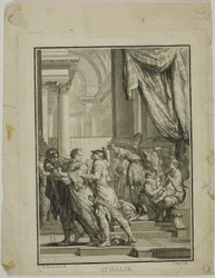 Frontispiece for Athalie, akt V, scene VI, fra Racines verk