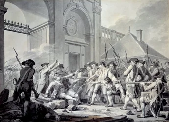 Nancy-saken: Den 31. august 1790 startet Marquis de Bouillé (1739-1800) en undertrykkelse mot soldatene i garnisonen til Nancy, i opprør mot offiserene deres. Slaget fant sted foran vaktposten ved Stainville-porten