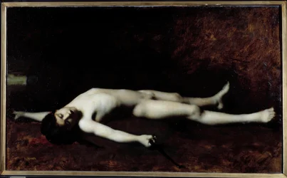 Den franske revolusjon: «Trommeslageren Joseph Baras (1779-1793) død». Orléans, Kunstmuseet