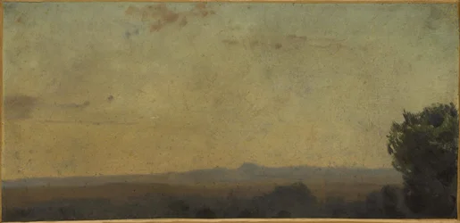 Italiensk landskap, mellom 1859 og 1864 (olje på lerret)
