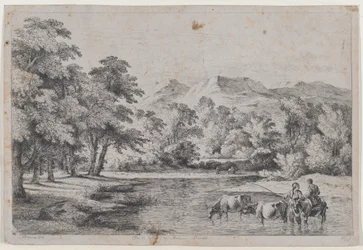 Landskap etter Fouquières, 1772.