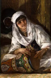 Interiør av et harem i Marokko (detalj)