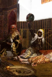 Interiør av et harem i Marokko (detalj)
